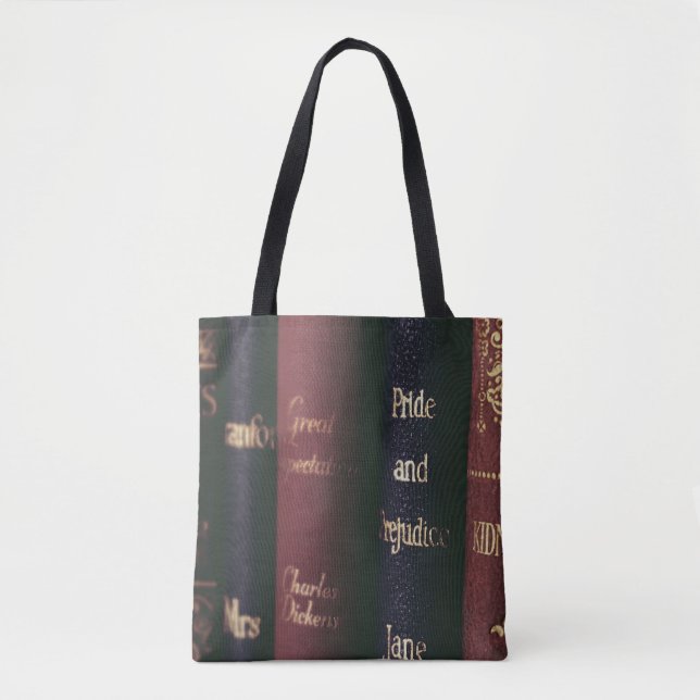 Pride and Prejudice, Book Cover Tote Bag (Front)