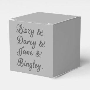 Pride and Prejudice Couples I Favour Box