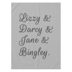 Pride and Prejudice Couples I Tablecloth