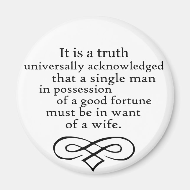 Pride and Prejudice Magnet (Front)