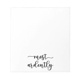 Pride And Prejudice Mr. Darcy - Most Ardently I Notepad