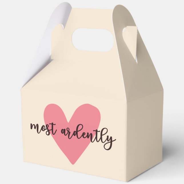 Pride And Prejudice Mr. Darcy - Most Ardently V Favour Box (Front)