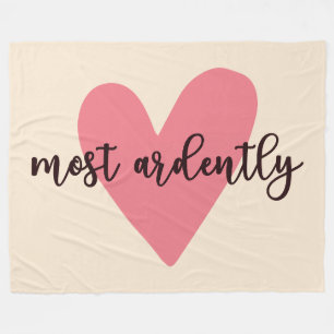 Pride And Prejudice Mr. Darcy - Most Ardently V Fleece Blanket