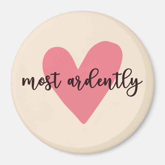 Pride And Prejudice Mr. Darcy - Most Ardently V Magnet (Front)
