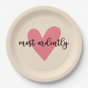 Pride And Prejudice Mr. Darcy - Most Ardently V Paper Plate