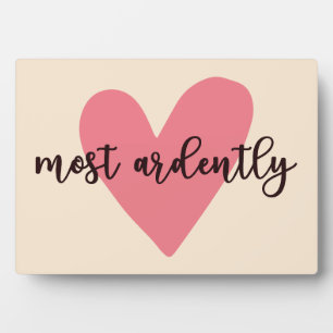 Pride And Prejudice Mr. Darcy - Most Ardently V Plaque