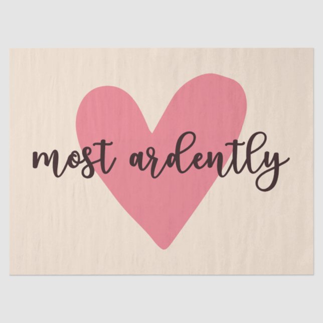 Pride And Prejudice Mr. Darcy - Most Ardently V Tissue Paper (Front)