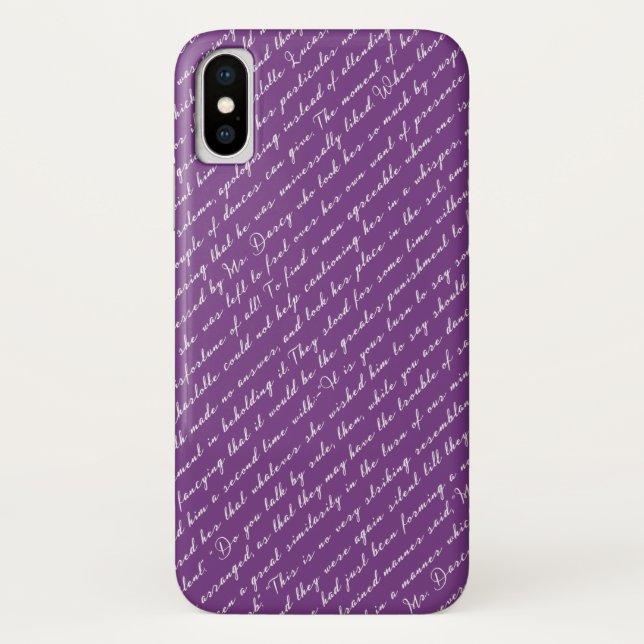 Pride and Prejudice Netherfield Ball Typography Case-Mate iPhone Case (Back)