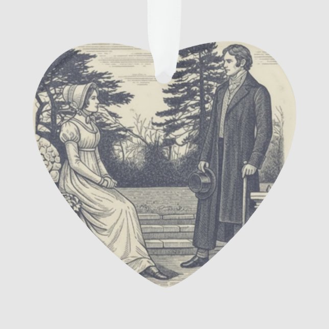 Pride and Prejudice Ornament (Front)