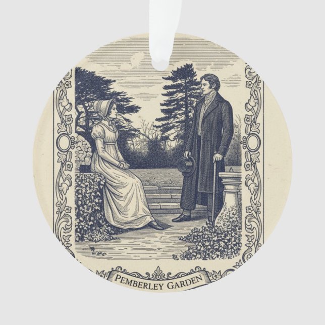 Pride and Prejudice Ornament (Front)