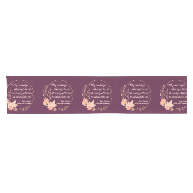 Pride and Prejudice Quote I - Cute Style Short Table Runner (Horizontal)