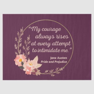 Pride and Prejudice Quote I - Cute Style Tissue Paper