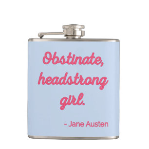 Pride and Prejudice Quote II - Cute Style Hip Flask