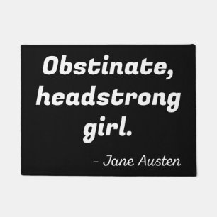 Pride and Prejudice Quote II Doormat