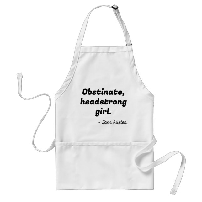 Pride and Prejudice Quote II Standard Apron (Front)