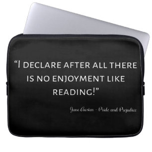 Pride and Prejudice Quote III Laptop Sleeve