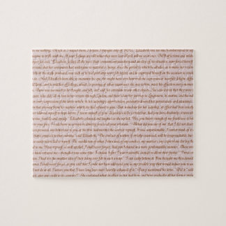 Pride and Prejudice Quote Jigsaw Puzzle