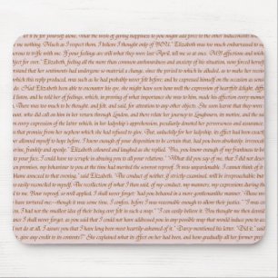 Pride and Prejudice Quote Mouse Pad