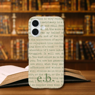 Pride and Prejudice Quotes Personalised iPhone 16 Case