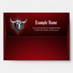 Pride and strength, an American bull  Envelope