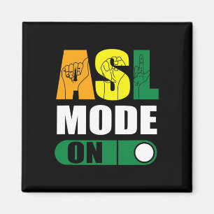 Pride Asl Mode On Proud Hand Sign Language Magnet