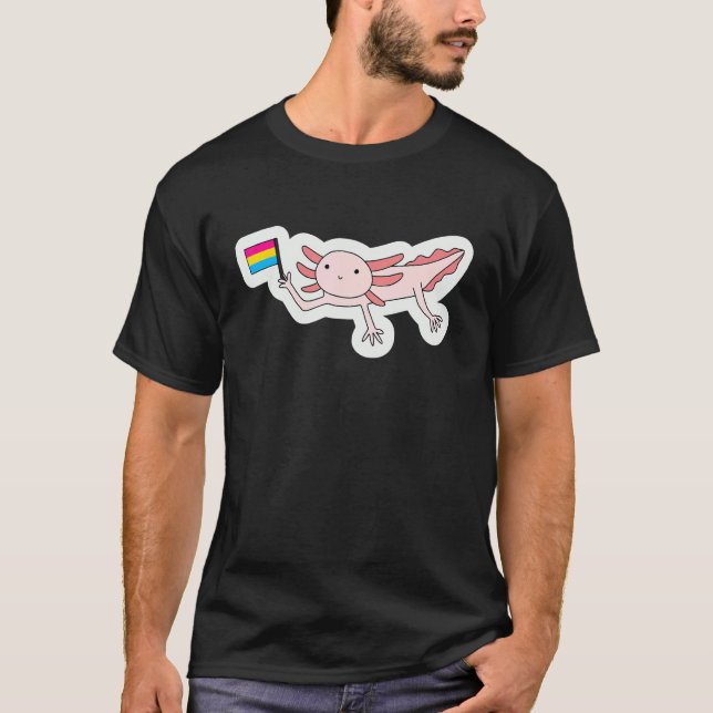 Pride Axolotl Lgbt Gay Lesbian Transgender Trans N T-Shirt (Front)