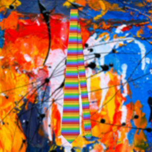 Pride Bands: Horizontal Rainbow Tie