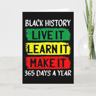 Pride Black History Month Clothing Woman  Card