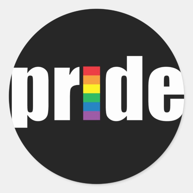 Pride Black Sticker (Front)