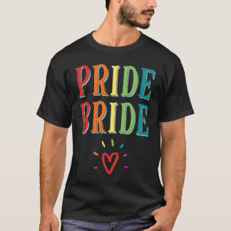 Pride Bride  Gay Lesbian LGBT Bachelorette Party T-Shirt