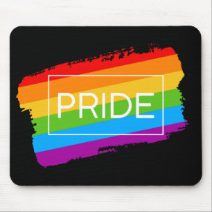 Pride Brushstroke Rainbow Mouse Pad