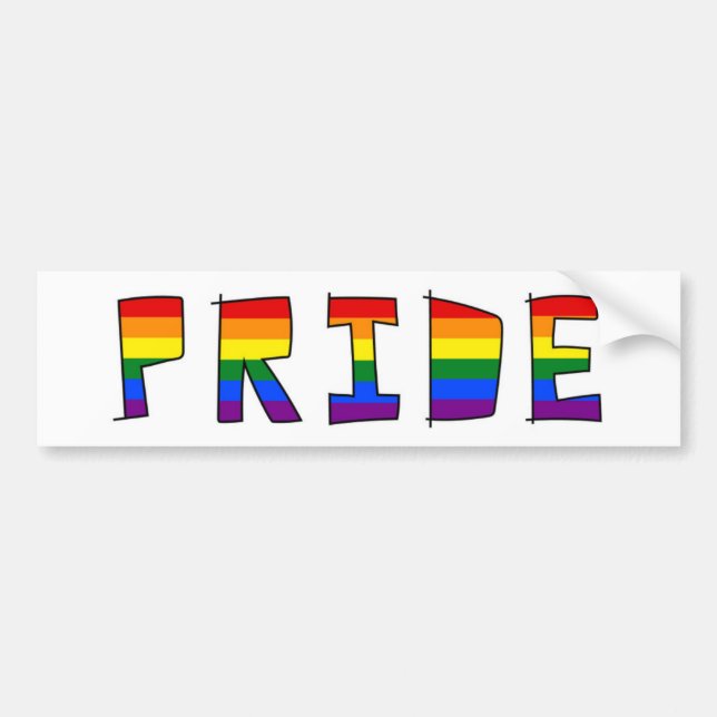 PRIDE BUMPER STICKER (Front)