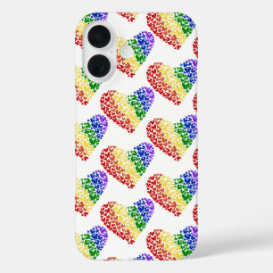 Pride Butterfly Heart– LGBTQ+ Flag Colours iPhone 16 Case