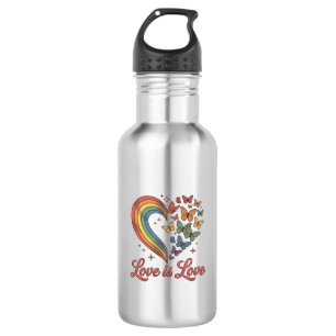 Pride Butterfly Heart Love Is Love Shirt Design_1 532 Ml Water Bottle
