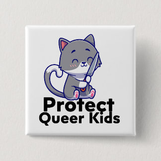 Pride Button, stabby 15 Cm Square Badge