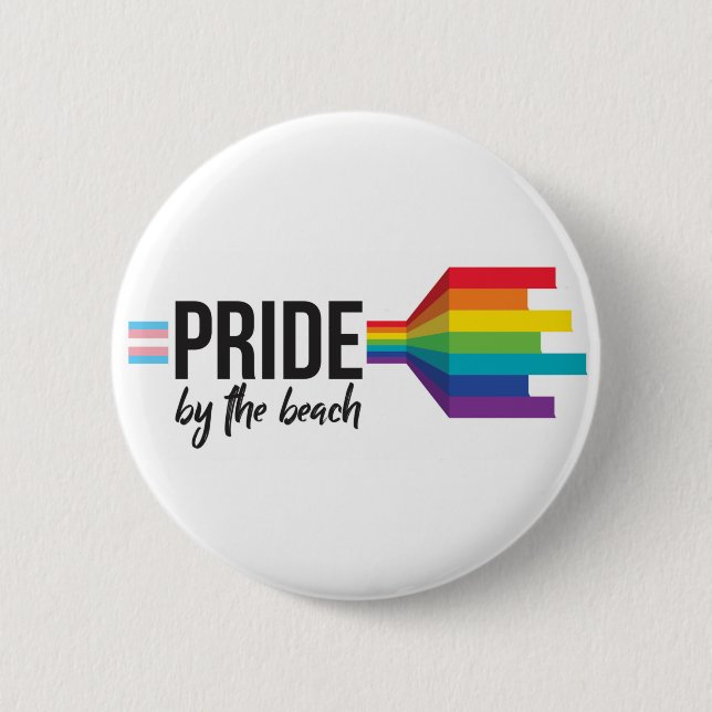 Pride by the Beach button (Front)