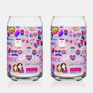 Pride can glass