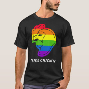Pride Chicken Lgbt Pun Fried Rainbow Flag Buffalo T-Shirt