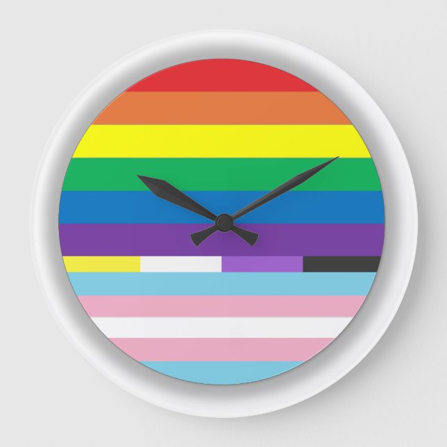 Pride Circle Large Clock (Front)