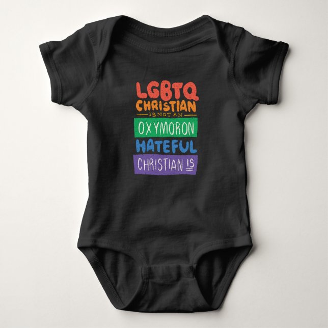 Pride Colourful Baby Bodysuit (Front)