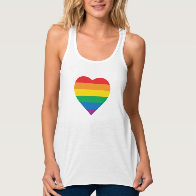 Pride | Colourful Rainbow Design Singlet (Front)