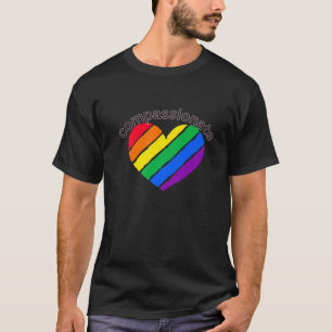 Pride Compassionate Gay LQBTQ Rainbow Heat Ally T-Shirt