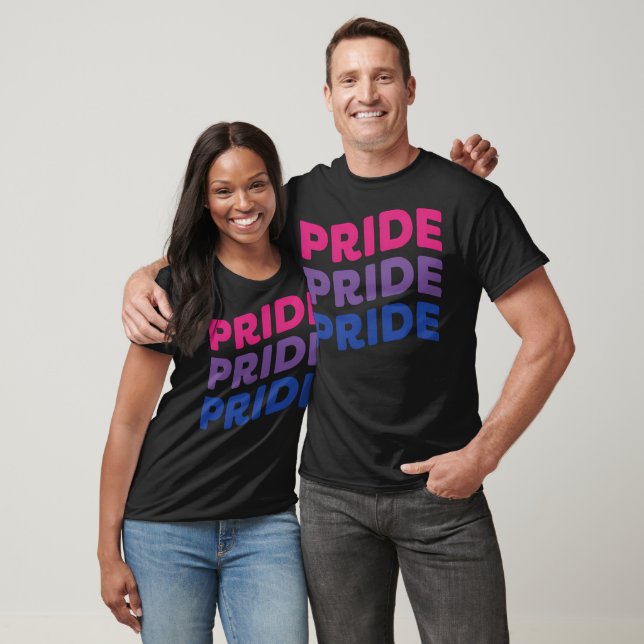 Pride (Curved) Bi T-Shirt (Unisex)