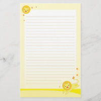 Pride cute lion stationary paper
