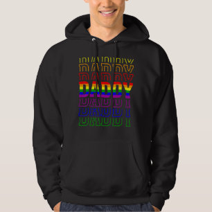 Pride Daddy Proud Gay Lesbian Lgbt Father's Da Hoodie