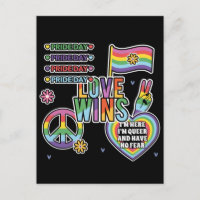 Pride day. Love wins. I'm queer and have no fear. 