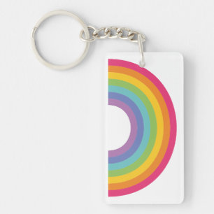 Pride Day Rainbow Key Ring
