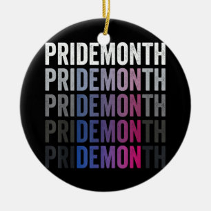 Pride Demon Bisexual Bi Pride Month LGBTQ Gay Lesb Ceramic Tree Decoration