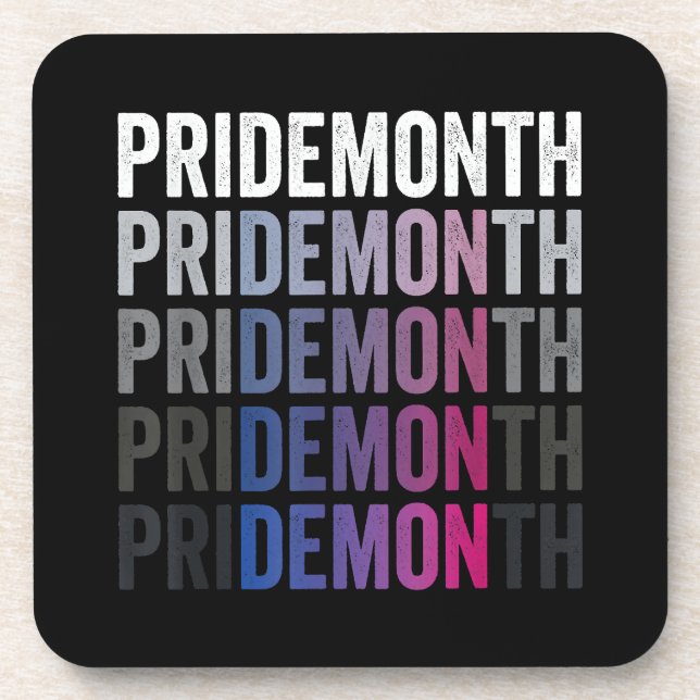 Pride Demon Bisexual Bi Pride Month LGBTQ Gay Lesb Coaster (Front)