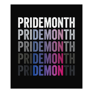 Pride Demon Bisexual Bi Pride Month LGBTQ Gay Lesb Photo Print